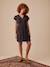 Robe grossesse satinée effet noué anthracite - vertbaudet enfant 