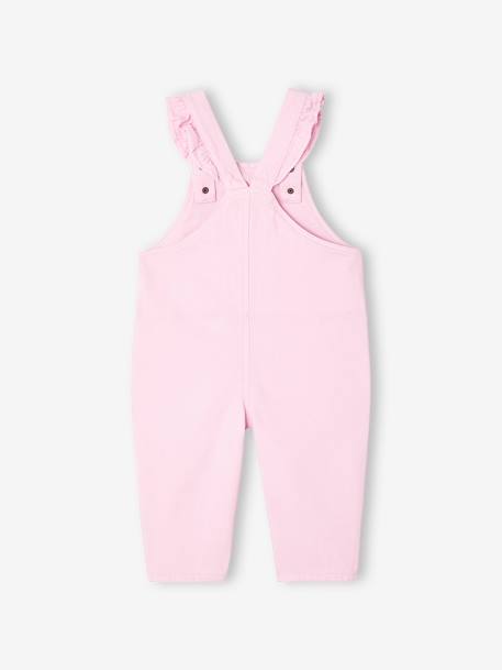 Salopette bébé bretelles à volants lilas+rose poudré - vertbaudet enfant 