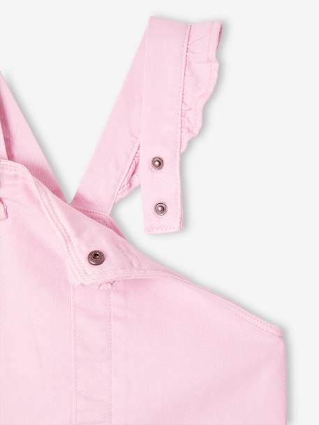 Salopette bébé bretelles à volants lilas+rose poudré - vertbaudet enfant 