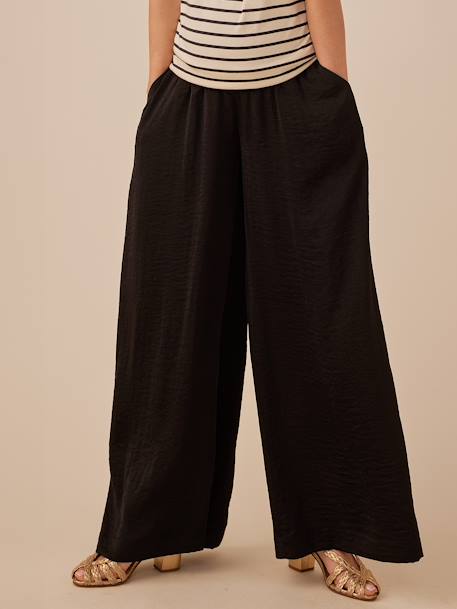 Pantalon de grossesse fluide style palazzo noir - vertbaudet enfant 