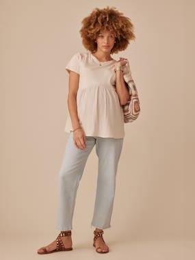 Tee-shirt grossesse bi- matière - vertbaudet enfant Tee-shirt grossesse bi- matière - vertbaudet enfant