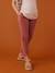 Pantalon grossesse en gaze de coton style paperbag sable+vieux rose - vertbaudet enfant 