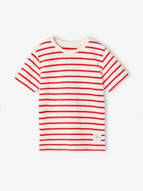 T-shirt garçon rayé manches courtes - vertbaudet enfant Garçon-T-shirt garçon rayé manches courtes