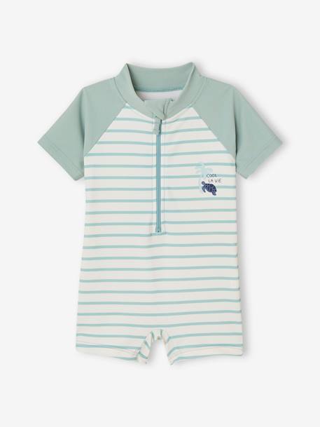 UV Protection Swimsuit for Baby Boys sage green - vertbaudet enfant 