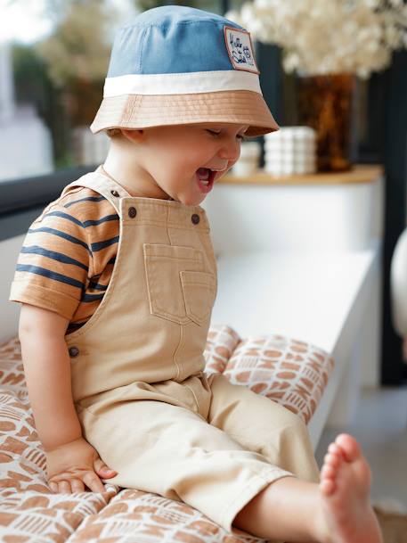 Bob colorblock bébé garçon bleu+vert sauge - vertbaudet enfant 