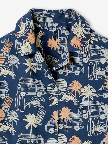 Shirt with Surf Print, for Boys printed blue - vertbaudet enfant 