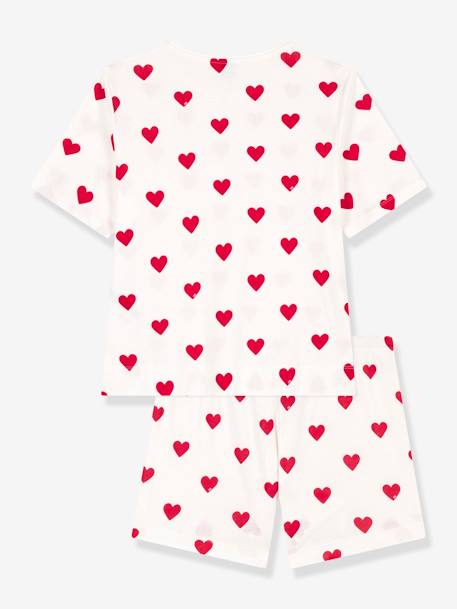 Hearts Pyjamas in Cotton for Women, by Petit Bateau white - vertbaudet enfant 