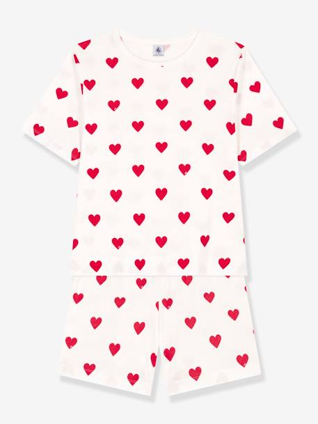 Hearts Pyjamas in Cotton for Women, by Petit Bateau white - vertbaudet enfant 