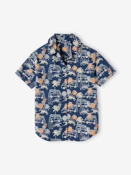 Shirt with Surf Print, for Boys printed blue - vertbaudet enfant 