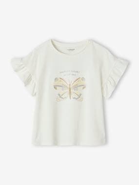 T-Shirt with Sequinned Motif for Girls  - vertbaudet enfant