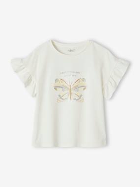 -T-Shirt with Sequinned Motif for Girls