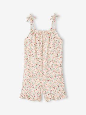Girls-Dungarees & Playsuits-Ruffled Jumpsuit for Girls