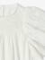 Blouse brodée à volants fille écru - vertbaudet enfant 