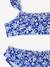 Maillot bain 2 pièces fleuri fille collection Team famille bleu imprimé - vertbaudet enfant 