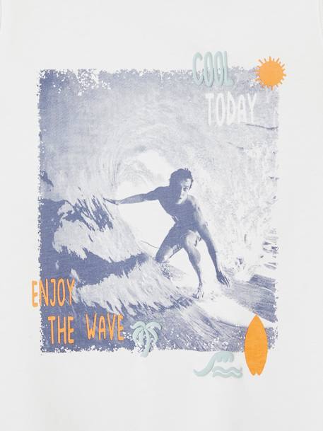 Débardeur photoprint surf garçon blanc - vertbaudet enfant 