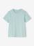 T-shirt garçon personnalisable manches courtes aubergine+blanc+BLEU+rouge+sauge+turquoise - vertbaudet enfant 