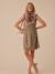 Short Dress with Ruffled Sleeves in Broderie Anglaise for Maternity, by ENVIE DE FRAISE khaki - vertbaudet enfant 