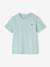 T-shirt garçon personnalisable manches courtes aubergine+blanc+BLEU+rouge+sauge+turquoise - vertbaudet enfant 
