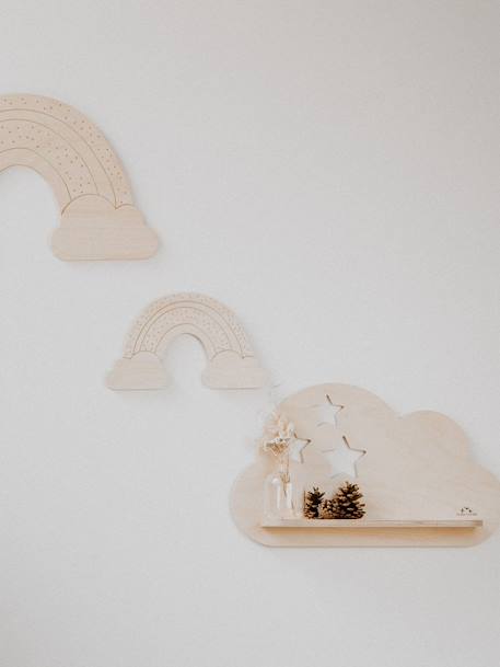 Cloud with Stars Shelf, by LES PETITES HIRONDELLES wood - vertbaudet enfant 
