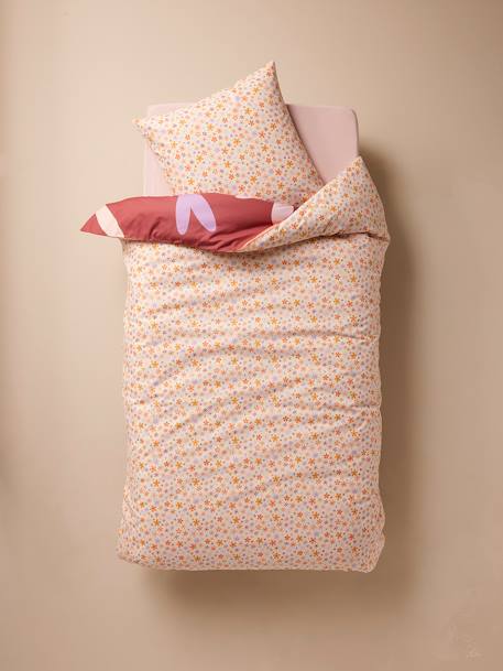 Duvet Cover + Pillowcase Set with Recycled Cotton for Children, Ibiza multicoloured - vertbaudet enfant 