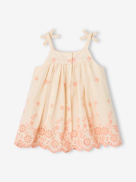 Robe brodée et son bandeau assorti bébé écru - vertbaudet enfant 