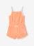 Jumpsuit in French Terry for Girls peach - vertbaudet enfant 