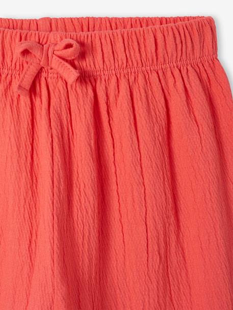 Pantalon fille legging large blanc imprimé+corail+marine+mauve+vert sauge - vertbaudet enfant 