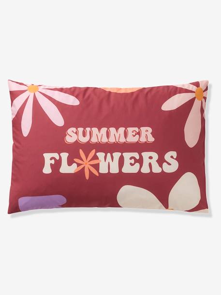 Duvet Cover + Pillowcase Set with Recycled Cotton for Children, Ibiza multicoloured - vertbaudet enfant 