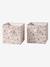Set of 2 Storage Boxes, Indian Folk printed pink - vertbaudet enfant 