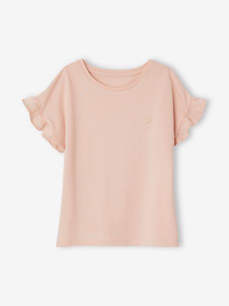 T-Shirt + Trousers Combo for Girls ecru+green - vertbaudet enfant 