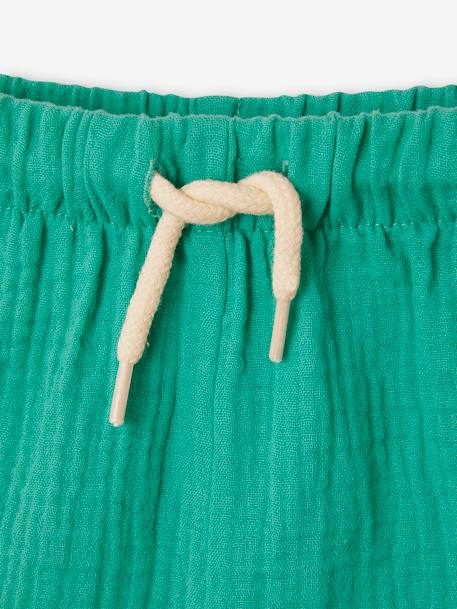 T-Shirt + Shorts Ensemble for Babies mint green - vertbaudet enfant 