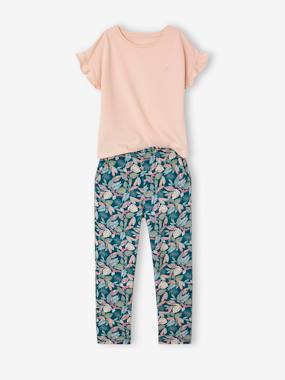 T-Shirt + Trousers Combo for Girls  - vertbaudet enfant