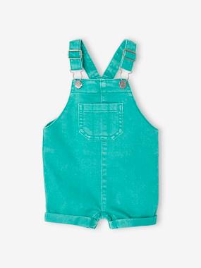 -Dungaree Shorts with Adjustable Straps for Babies