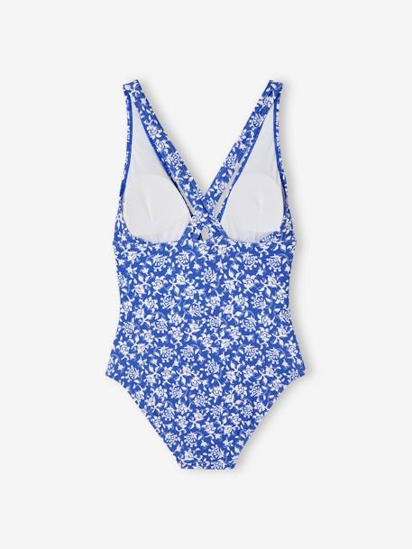1-Piece Floral Swimsuit for Women - Swimming Capsule Collection printed blue - vertbaudet enfant 
