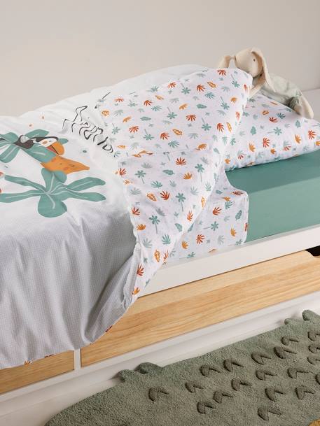 Magicouette Bed Linen Set in Recycled Cotton for Children, Animals multicoloured - vertbaudet enfant 