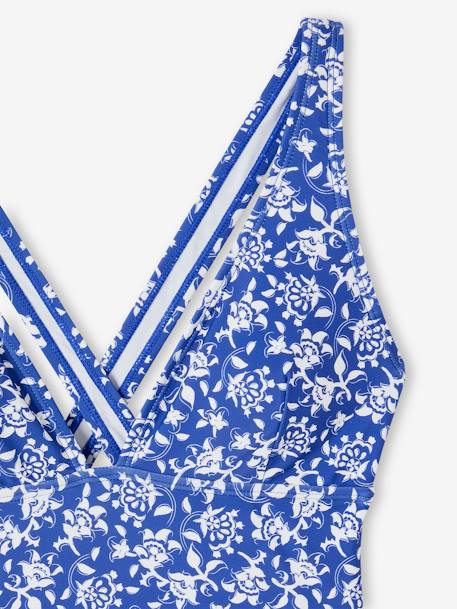 Floral Swimsuit for Women – Family Team Collection printed blue - vertbaudet enfant 