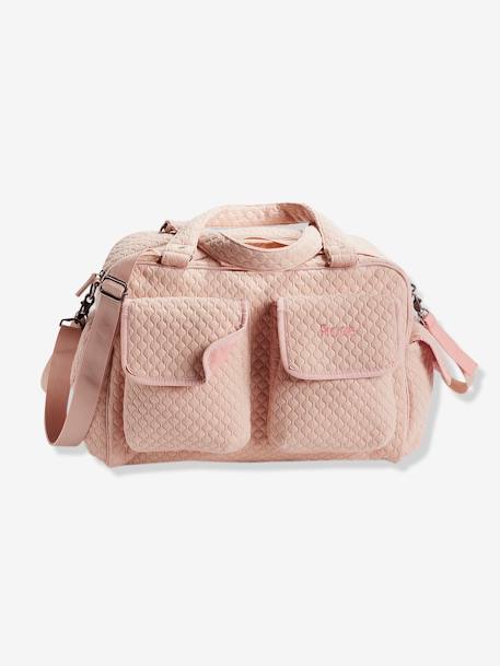 Sac à langer Journée multipoches rose poudré - vertbaudet enfant 
