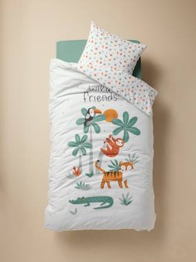 Magicouette Bed Linen Set in Recycled Cotton for Children, Animals  - vertbaudet enfant
