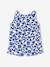 Combinaison bébé fille imprimée bleu imprimé+corail - vertbaudet enfant 