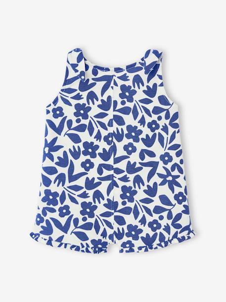 Printed Jumpsuit for Babies old rose+printed blue+rose - vertbaudet enfant 