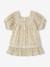 Floral Dress with Lace Details for Babies vanilla - vertbaudet enfant 