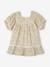Floral Dress with Lace Details for Babies vanilla - vertbaudet enfant 