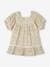 Floral Dress with Lace Details for Babies vanilla - vertbaudet enfant 