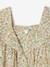Robe fleurie bébé détails en dentelle vanille - vertbaudet enfant 