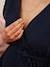Robe longue grossesse effet cache-coeur en gaze de coton ENVIE DE FRAISE marine - vertbaudet enfant 