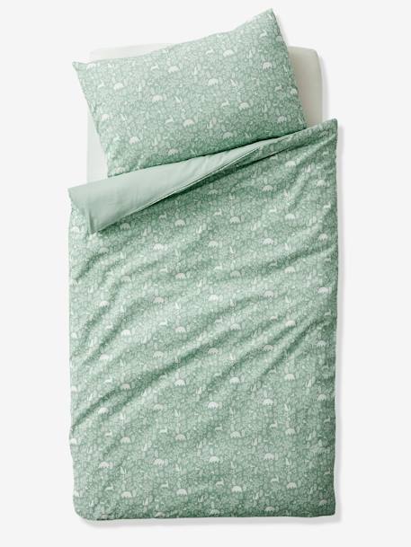 Pillowcase for Babies, In the Woods sage green - vertbaudet enfant 