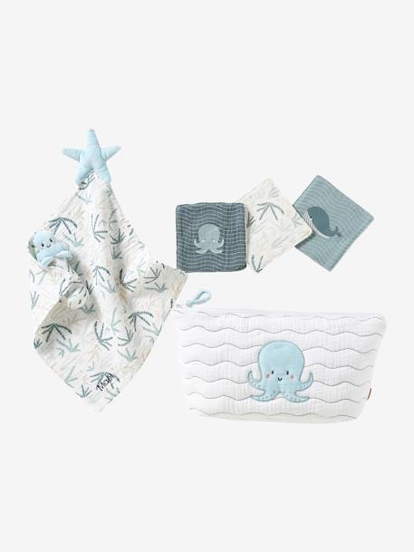 Gift Set for Newborns, Under the Ocean grey blue - vertbaudet enfant 