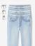 Jean fille droit MorphologiK tour de hanches Fin bleu foncé+denim bleached+stone - vertbaudet enfant 