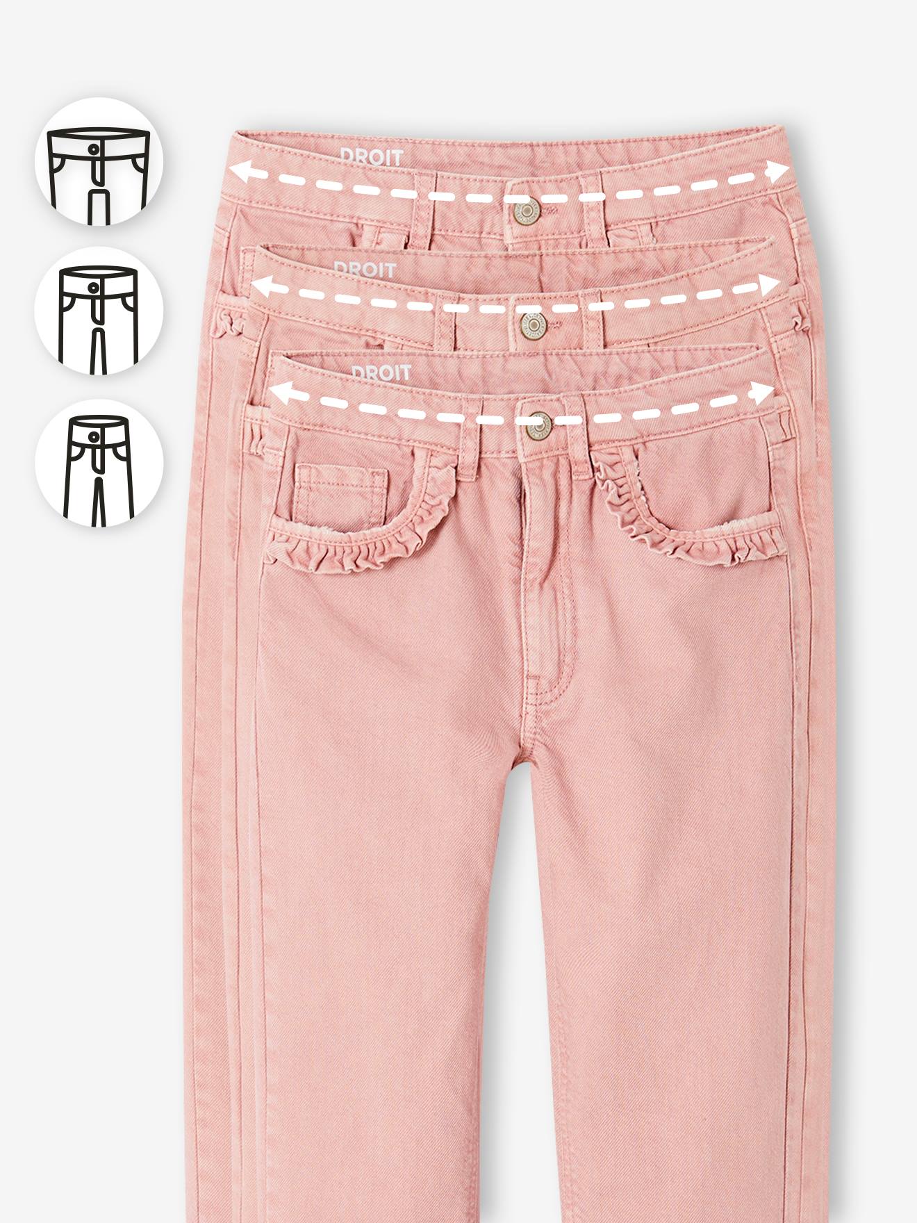 Pantalon MorphologiK Fille – Coupe Mom Fit Taille Haute | Tour De Hanches Medium | Style Rétro Et Confortable