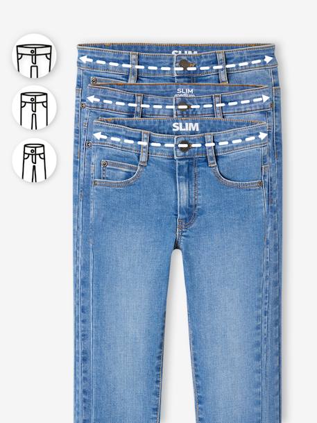 Jean garçon slim morphologique MEDIUM denim black+DENIM BRUT+denim gris+DENIM GRIS FONCE+double stone+STONE - vertbaudet enfant 